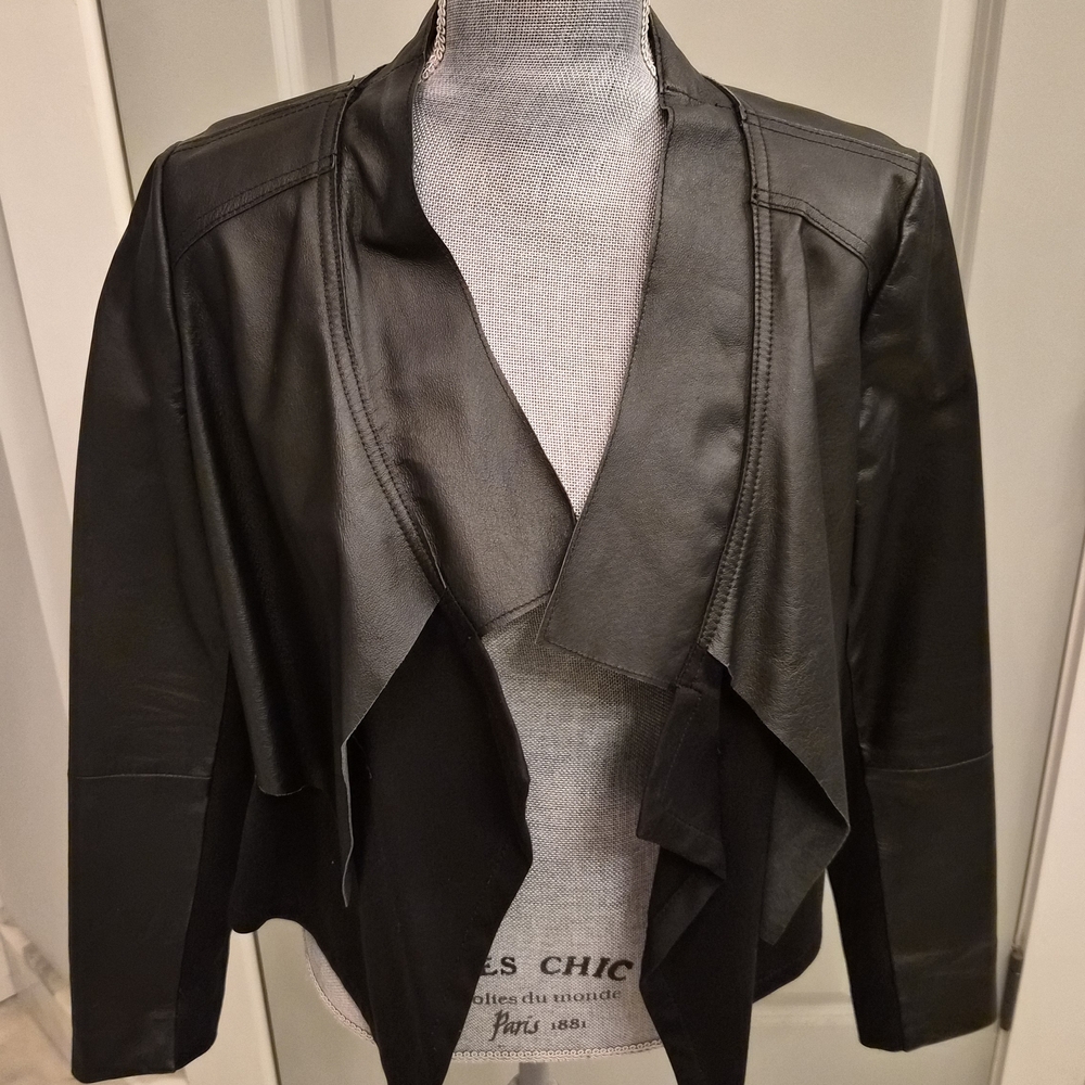 Spiegel Elegant Black Leather Jacket